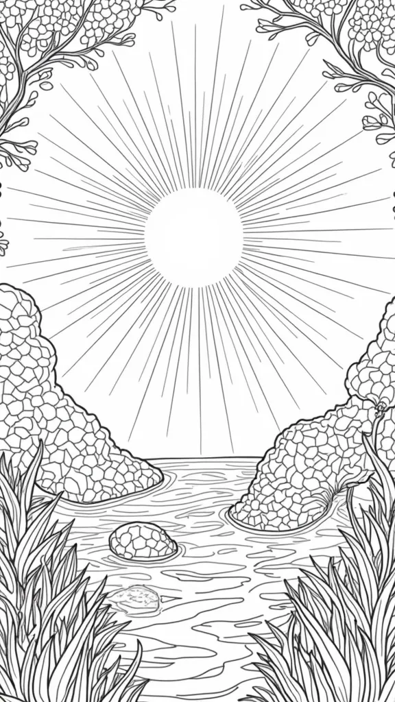 god’s creation coloring page